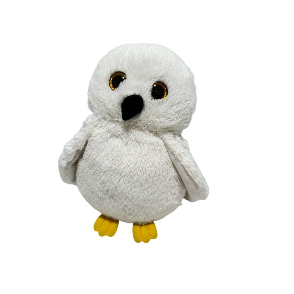 Wizarding World of Harry Potter White Owl HEDWIG Plush Stuffed Owl Glitter Eyes